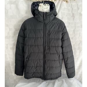 Michael Kors Mens Large Black Premium DOWN Puffer Jacket Hooded Packable